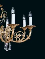 Brass chandeliers with trimmings EL8618091