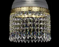 Brass chandelier with trimmings L331CE - detail 