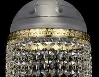 Brass chandelier with trimmings L331CE - detail 