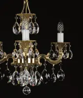 Brass chandeliers with trimmings L345CLN