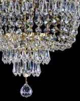 Chandelier cast brass L375CLNT
