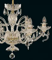 Cut glass crystal chandelier EL663619