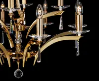 Chandelier brass LLCH12