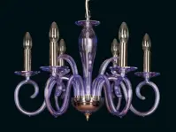 Crystal chandelier violet EL216660