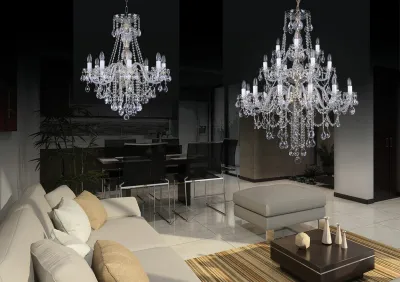 Crystal chandelier for living room
