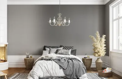Crystal chandelier for modern bedroom