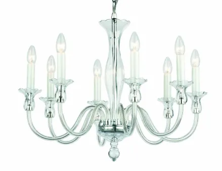 Glass chandelier Amelie 8 Ni