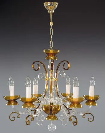Glass chandelier EL414600 topas