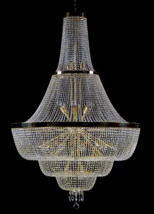 Big chandelier with trimmings L202CLN