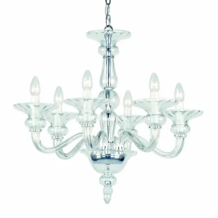 Clear Glass Chandelier Preciosa Odetta 6 Ni