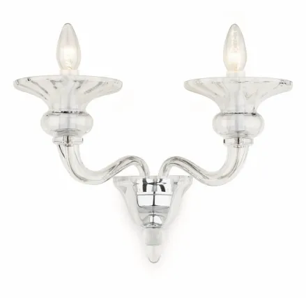 Wall lamp glass Odetta N2 Ni