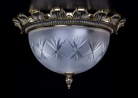 Brass chandelier L390