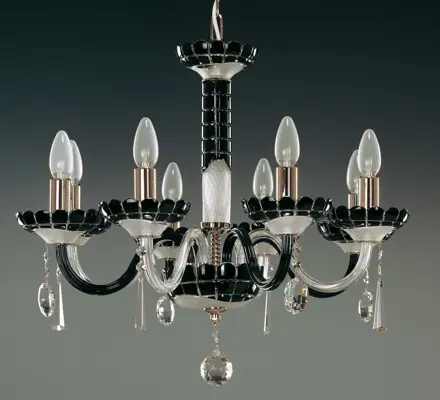 Glass chandelier EL613818