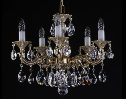 Chandelier cast brass L344CLN