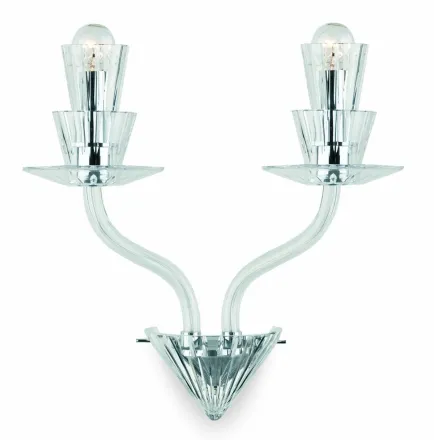 Wall lamp modern Preciosa Humprecht N2 Ni