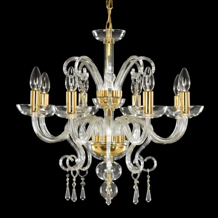 Clear Glass Chandelier AL059