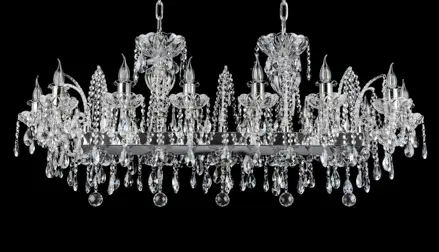 Chandelier crystal modern Bohemia Crystal original EL1021402 OVALPB 