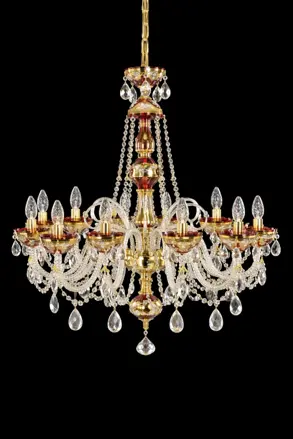 Chandelier crystal - painted AL106