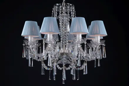 Chandelier crystal LLCH08S CRYSTAL-GREY