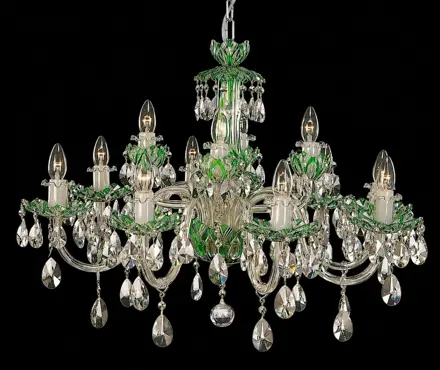 Crystal chandelier green EL6011215