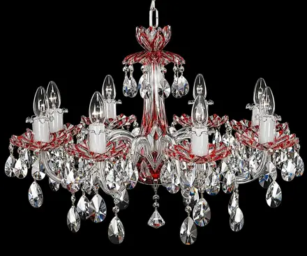 Crystal chandelier ruby EL601817