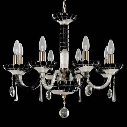 Glass chandelier EL613818