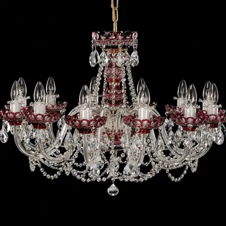 Crystal chandelier violet EL6221217