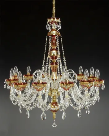 Chandelier crystal - painted AL106