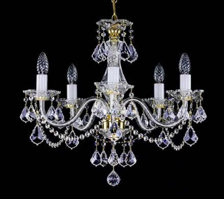 Cut glass crystal chandelier L027CLN