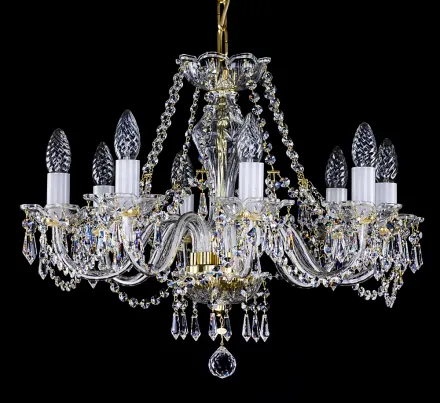 Cut glass crystal chandelier L028CLN