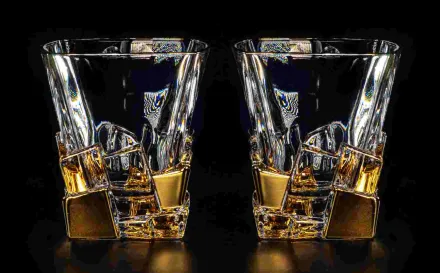 Rum glasses set of 2 BG25107zlato