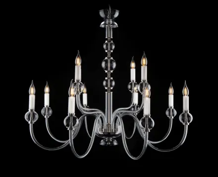 Clear Glass Chandelier EL4308+400