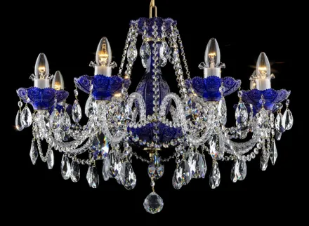 Crystal chandelier violet EL6848022