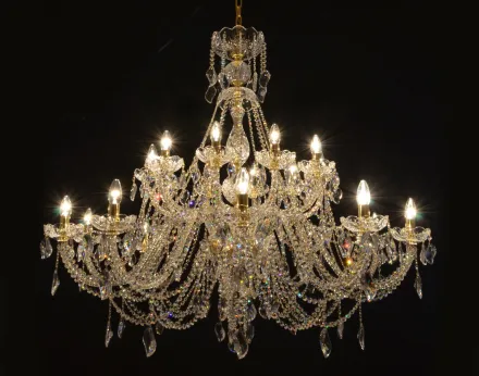 Cut glass crystal chandelier LW146202100G