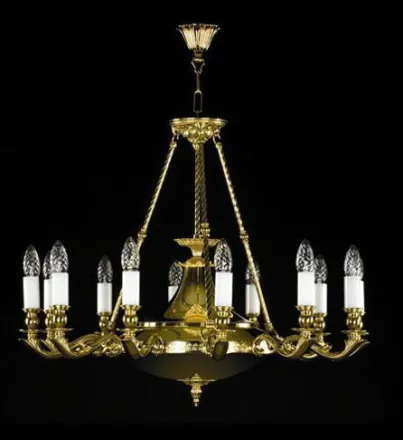 Chandelier cast brass L386