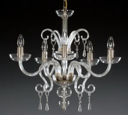 Clear Glass Chandelier AL058
