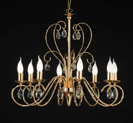 Chandelier with metal arms OLU16588
