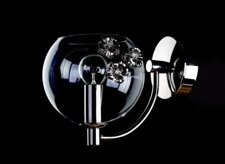 Crystal wall lamp N-PRI-01Ni