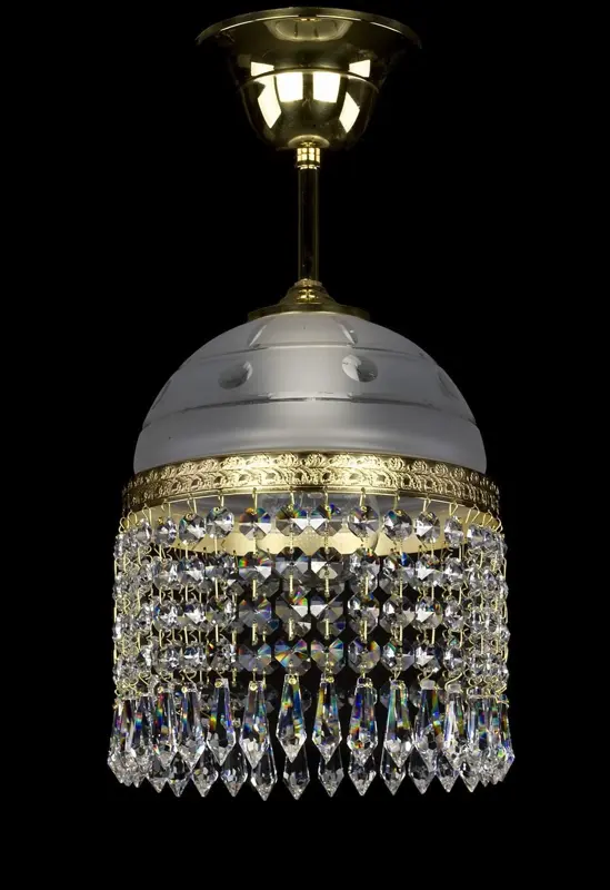 Brass chandelier with trimmings L331CLN