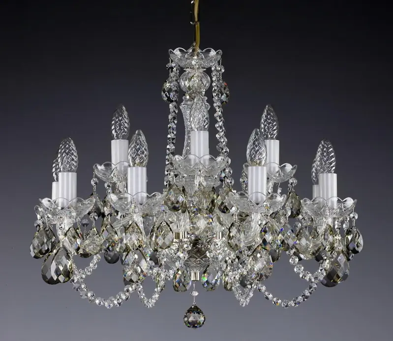 Chandelier with color trimmings L074B 8007