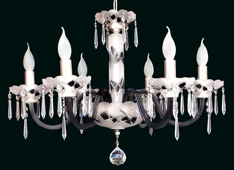 Glass chandelier EL6126183mat