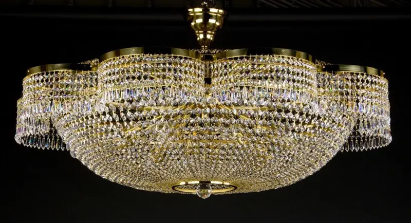 Large crystal ceiling lamp L276CLN