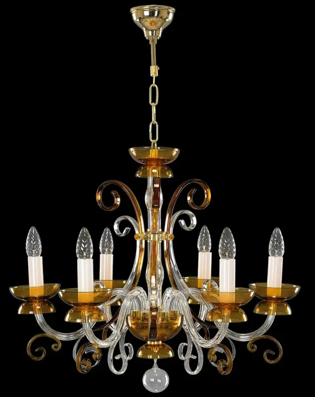Glass chandelier EL414600 topas
