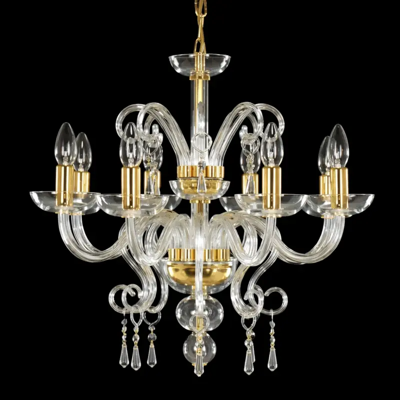 Clear Glass Chandelier AL059