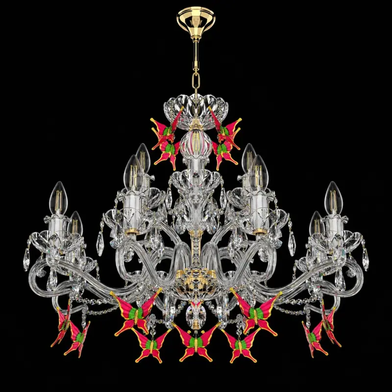 Design chandelier EL1651202PB BUTTERFLY