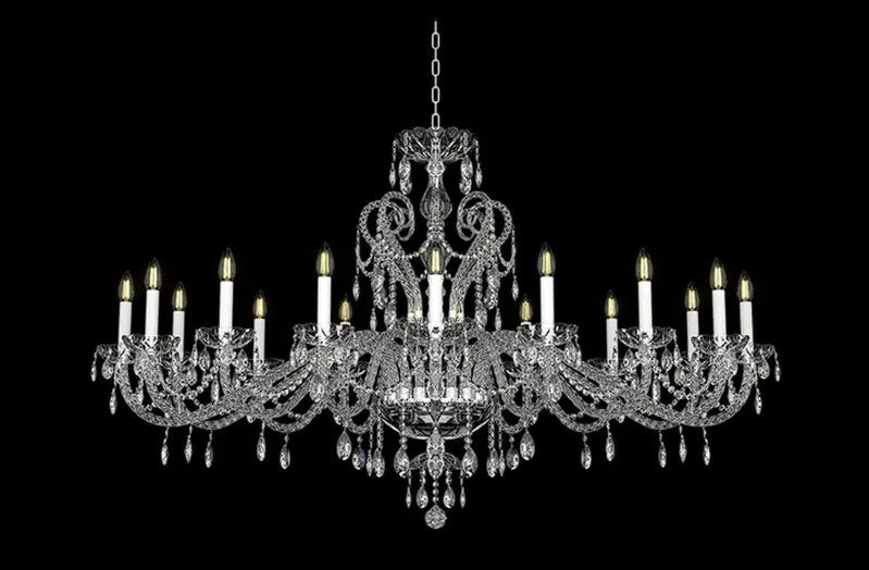 Chandelier crystal Bohemia Crystal original EL1381601 OVAL PB 