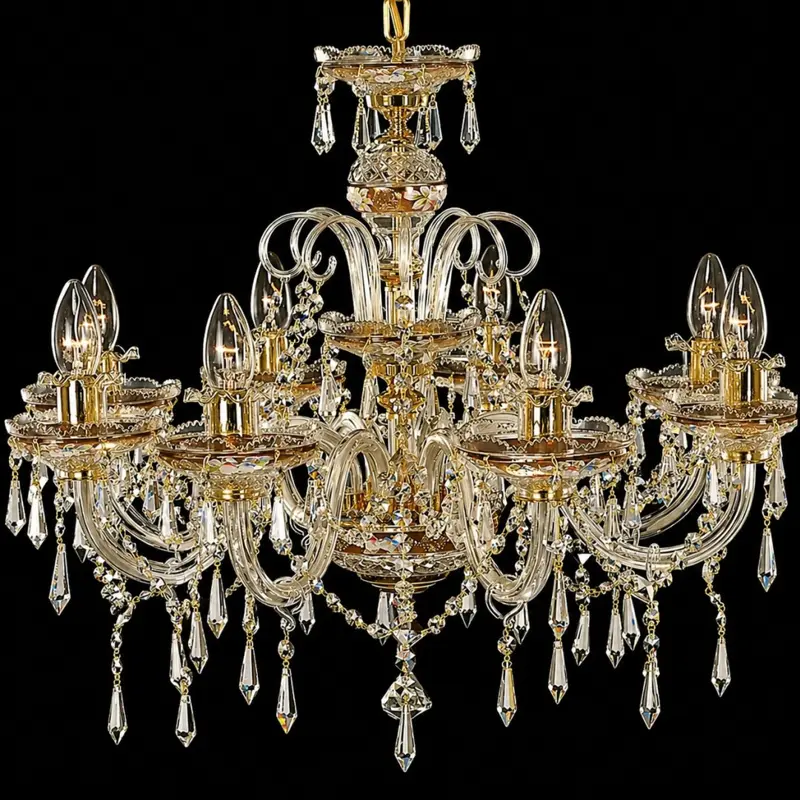 Cut glass crystal chandelier EL650803