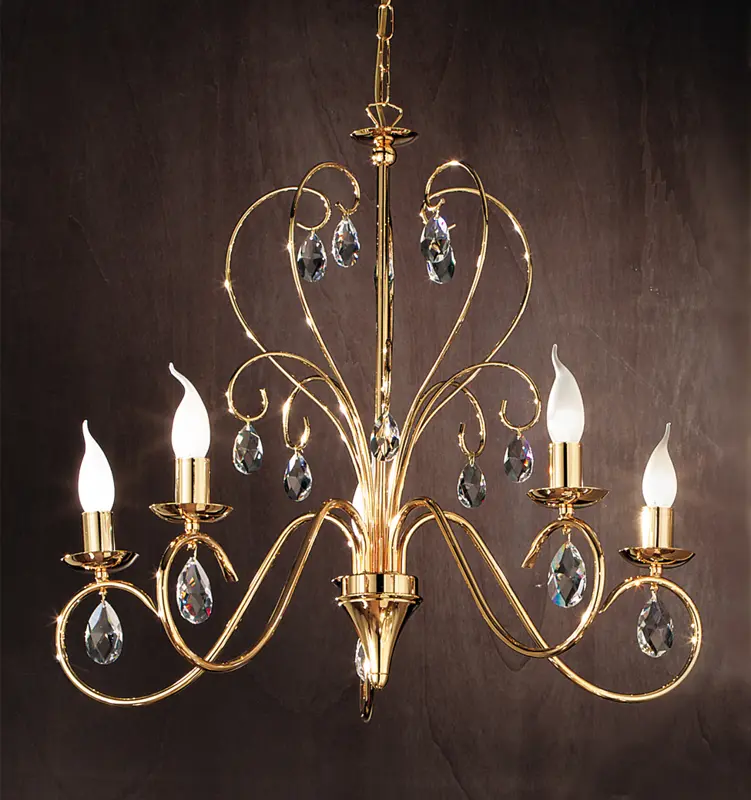 Chandelier with metal arms OLU16585