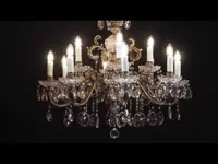 Brass chandelier EL8501201PT
