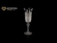 Cut glass flute 2pcs 12116-150ml